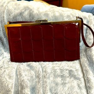 Marc Jacobs burgundy clutch